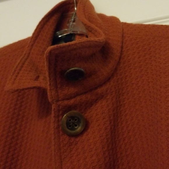 Rust orange wool spring/fall jacket - Picture 5 of 8